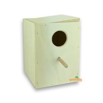 Verticale nestkast voor parkieten 17x15x20cm