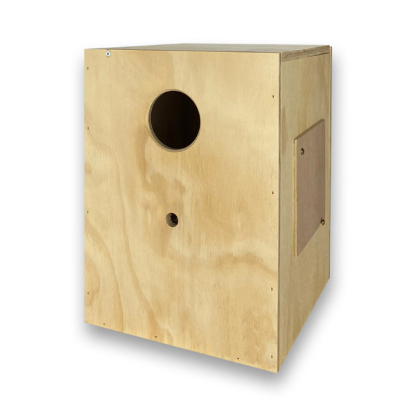 Verticale nestkast voor parkieten 22x22x30 cm