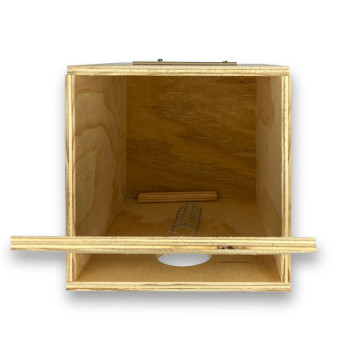Verticale nestkast voor parkieten 22x22x30 cm