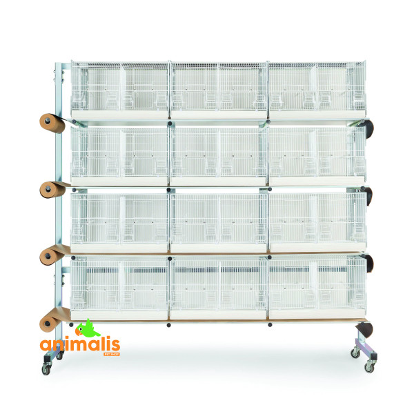 Battery farming 12 cages - 60x31x35cm
