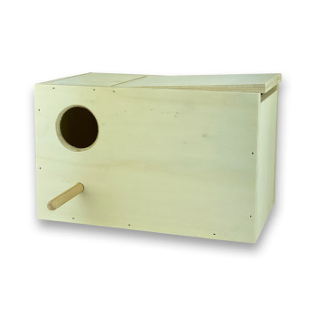 Horizontal nesting box for Agapornis 24x14x15 cm - Left entrance
