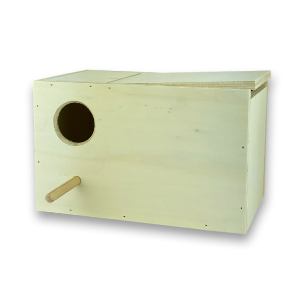 Nichoir horizontal pour Agapornis 24x14x15 cm - Entrée à gauche