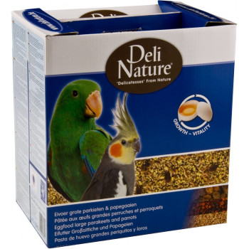 Pâtée grasse aux oeufs pour grandes perruches et perroquets 4kg - Deli Nature