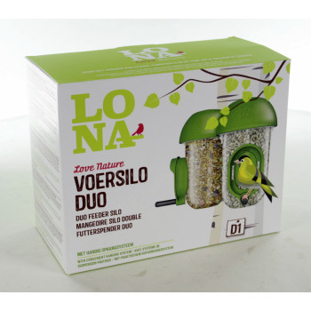 Futterautomat Lona "Voersilo D1 Duo" - Grün