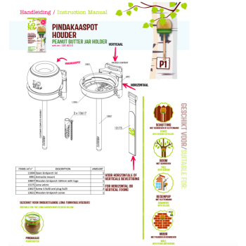 Feeder Lona "Pothouder P1" - Green