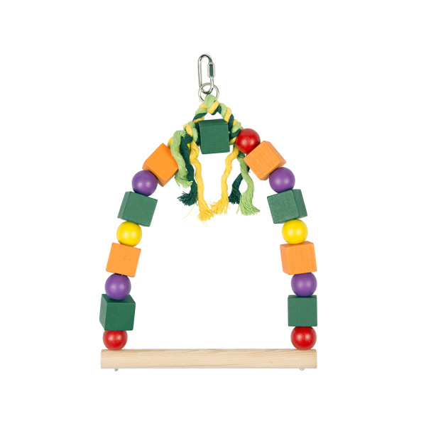 Colorful wooden swing - 20x29cm