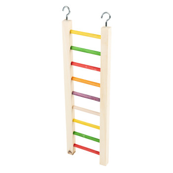 Échelle en bois colorée multicolore - 46x12,8x2cm