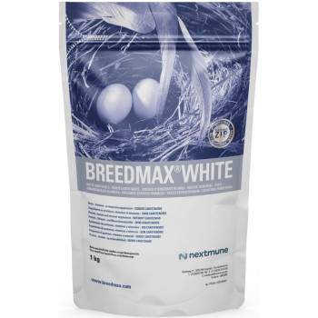Breedmax white 1kg - Sans Carotenes, Pour les Oiseaux Blancs- Nextmune
