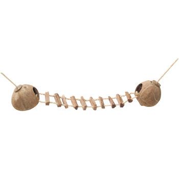 Coconut globehouse with ladder and rope 2x130mm