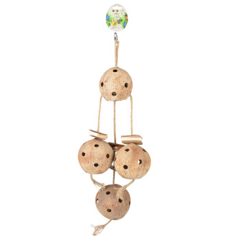 Coconut jungle grand pendentif avec sisal & carton 72,5x25x12cm