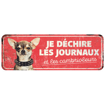 Chihuahua Warnschild -...