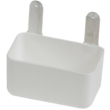 Futtertrog mit flachen Haken - 9,5x5x4,5cm