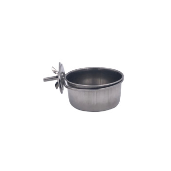 Mangeoire inox avec vis - 7cm