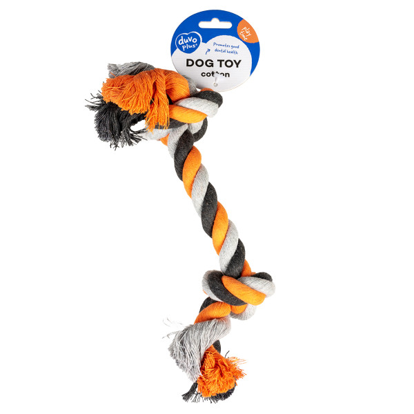 Corde en coton en forme de carotte - orange - 20cm