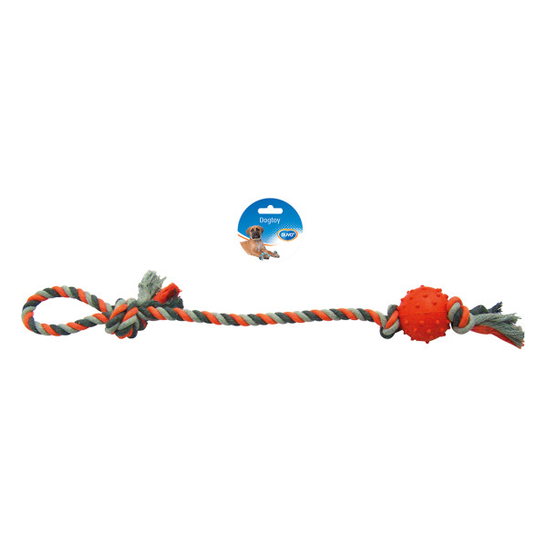 Corde en coton en forme de carotte - orange - 20cm