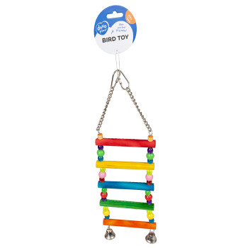 Ladder with coloured beads...
