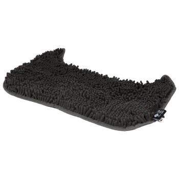 Black litter box mat -...