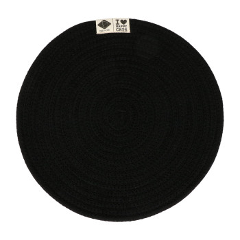 Schwarze Futtermatte - Jill - 40x40x0,8cm