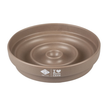 Gamelle anti-glouton brun - Sue - 750ml - 20x20x4,5cm
