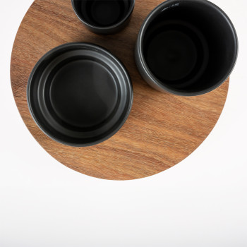 Black 3 Height Cat Enrichment Tray - Iggy - 240-500-800ml