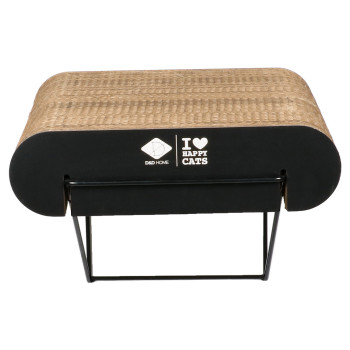 Brown/black cardboard wall shelf - David's - S - 30x29x24cm