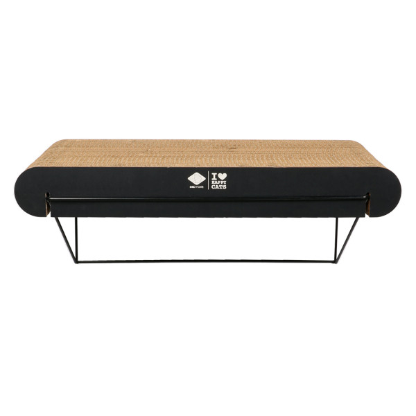 Bruin/zwart kartonnen wandplank - David's - L - 60x29x24cm