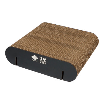 Brown/black cardboard wall shelf refill - David's - S - 30x29x8cm