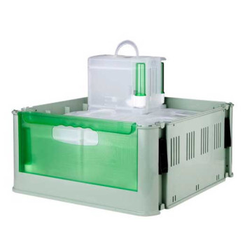 Transport box with 6 individual crates