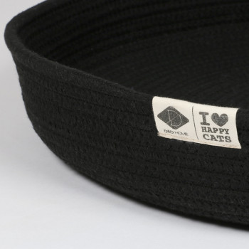 Cat Bed - Black - Jess - 45x45x7cm