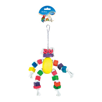 Colourful toy with wooden blocks - 33cm