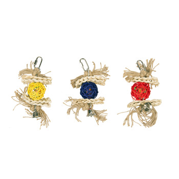 Natural toy with wicker ball - 18cm
