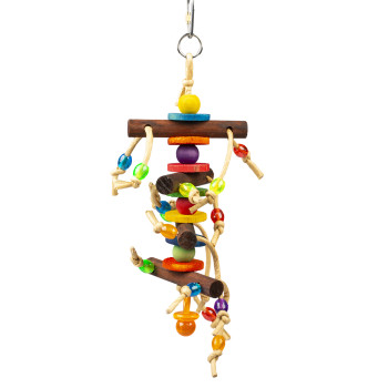 Colourful pendant - wooden...