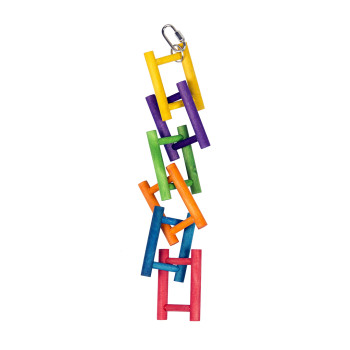 Colourful wooden ladder - 40x6cm