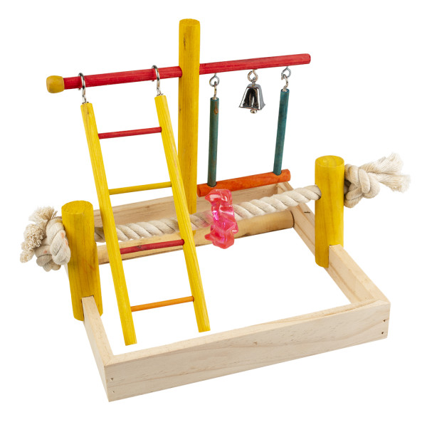 Multicolor Pino Playground for Birds - 22.5x22.5x20cm