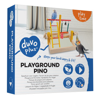 Multicolor Pino Playground for Birds - 22.5x22.5x20cm