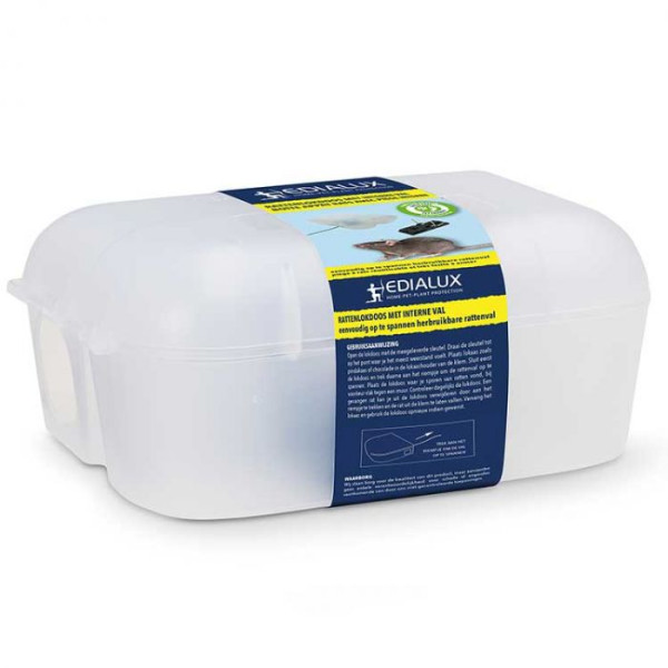 Rat box with internal trap - Edialux
