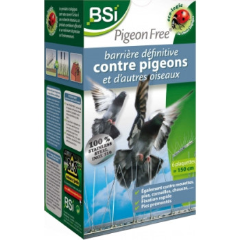 Pigeon, magpie and crow barrier - Pigeon free 1,5m - BSI