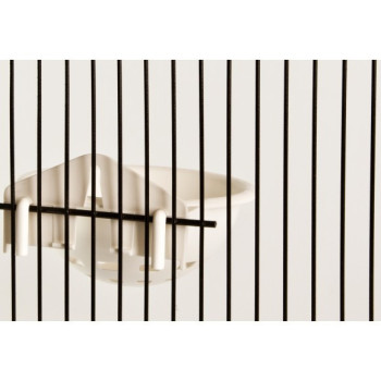 Wit nest met haken 12cm x 5cm