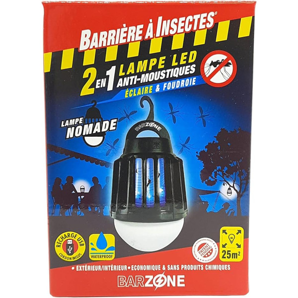 Insect Barrier LED Lamp 2 in 1 - Mosquito Counters