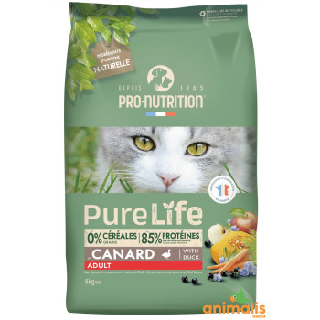 PureLife chat adulte au canard 8kg