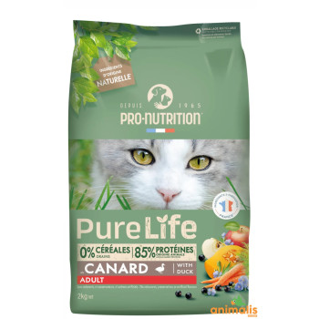 PureLife chat adulte au canard 2kg