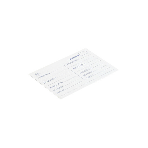 Identification sheet 12,5x9cm