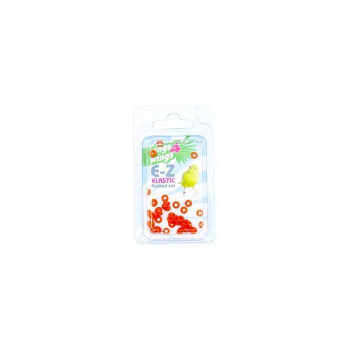 Bagues élastiques oranges 4,5mm - 50 pièces