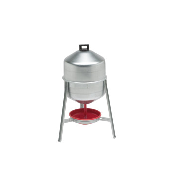 Siphoid galvanized drinking trough with pull-out tank - Giove Pratiko - 30Lt