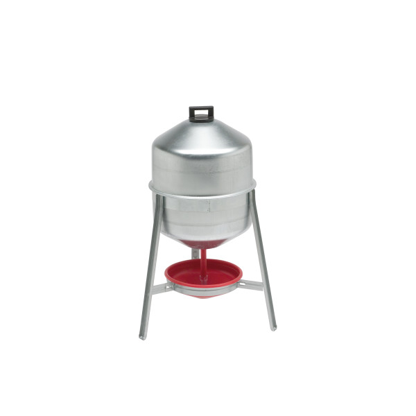 Siphoid galvanized drinking trough with pull-out tank - Giove Pratiko - 30Lt