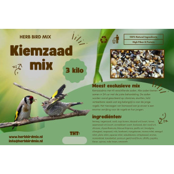 Sprouting seeds 3kg - Herb bird mix