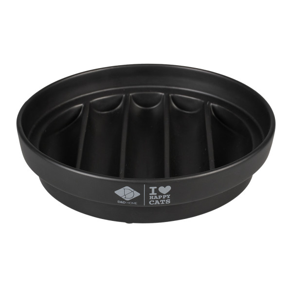 Gamelle anti-glouton noir - Sue - 750ml - 20x20x4,5cm