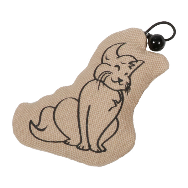 Jouet pour chat avec clochette - Sitting Happy cat - 8x2x9cm