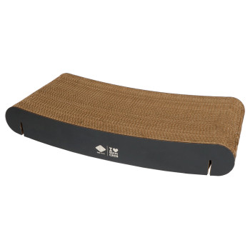 Brown/black cardboard wall shelf refills - Curved David - 60x29x10cm