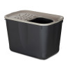 Eco Cat Litter Box in Taupe/Black - Micia - 57x37x38cm Eco Cat Litter Box in Taupe/Black - Micia - 57x37x38cm